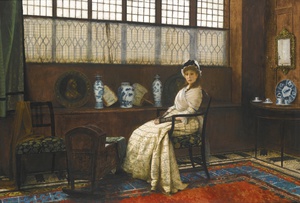 John Atkinson Grimshaw, The Cradle Song, Painting on canvas