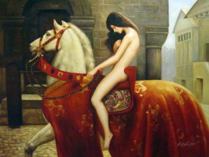 John Collier, Lady Godiva, Painting on canvas
