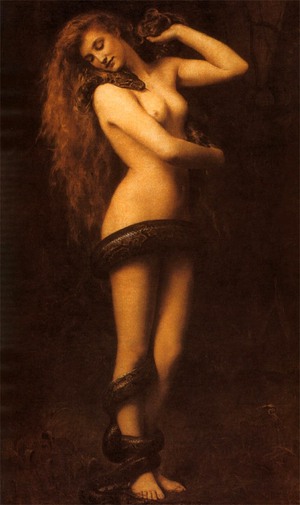 Famous paintings of Nudes: Lady Lilith, 1887
