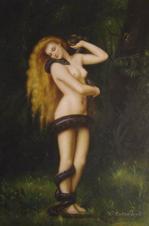 John Collier, Lilith, Painting on canvas