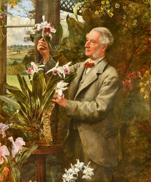 Portrait of Edward Cox, 1880. The painting by John Collier