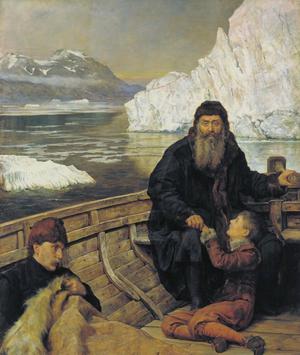 John Collier, The Last Voyage of Henry Hudson, 1881, Painting on canvas