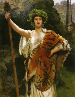 John Collier, The Priestess of Bacchus, 1889, Art Reproduction