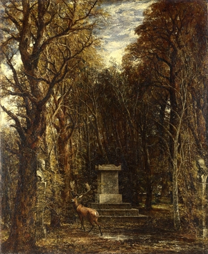 John Constable, Cenotaph to the Memory of Sir Joshua Reynolds, Painting on canvas