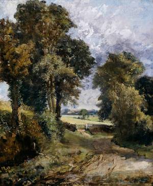 John Constable, Cornfield, Painting on canvas