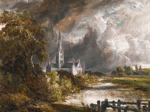 John Constable, Salisbury Cathedral from the Meadows, Painting on canvas