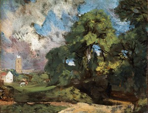 John Constable, Stoke-by-Nayland, Painting on canvas