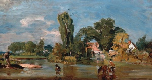 Reproduction oil paintings - John Constable - The Flatford Mill