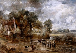John Constable, The Hay Wain (full scale study), Painting on canvas