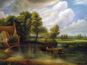 The Hay-Wain, John Constable, Art Paintings