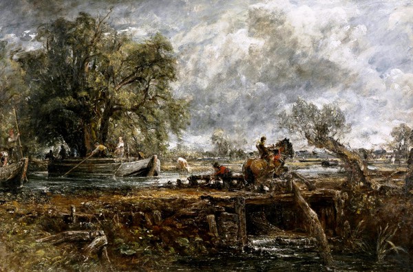 The Leaping Horse (full-scale study). The painting by John Constable