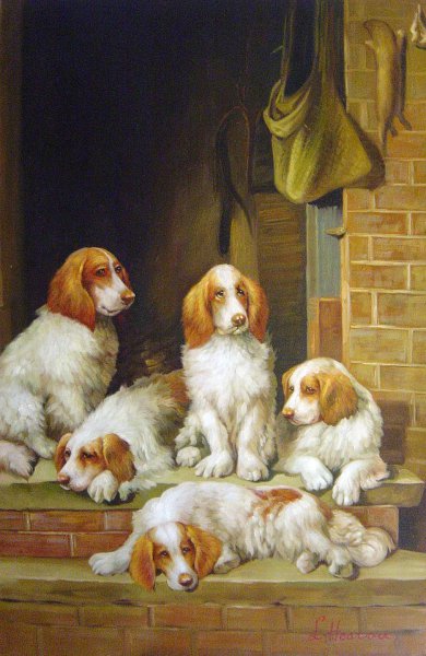 Good Companions. The painting by John Emms