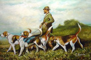 John Emms, Hunting Exercise, Painting on canvas