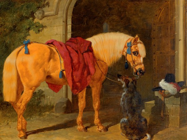 The Cavalier's Charger. The painting by John Frederick Sr. Herring