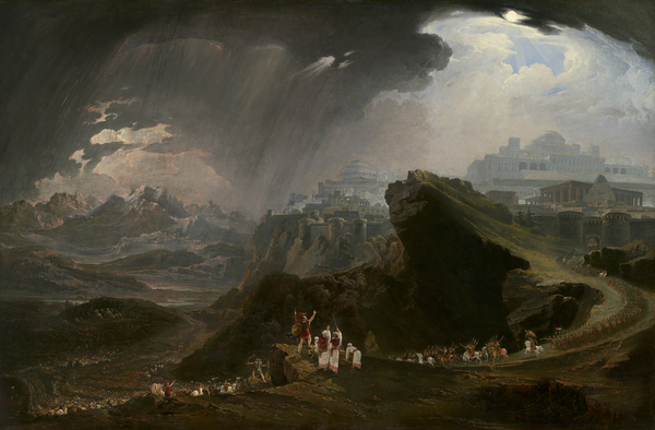 Joshua Commanding the Sun to Stand Still upon Gibeon. The painting by John Martin