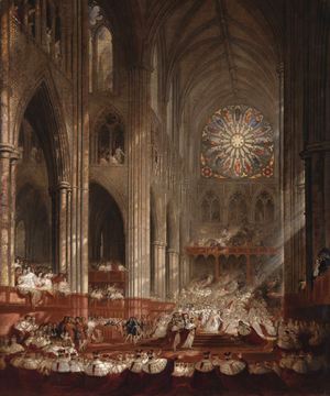 John Martin, The Coronation of Queen Victoria, Painting on canvas