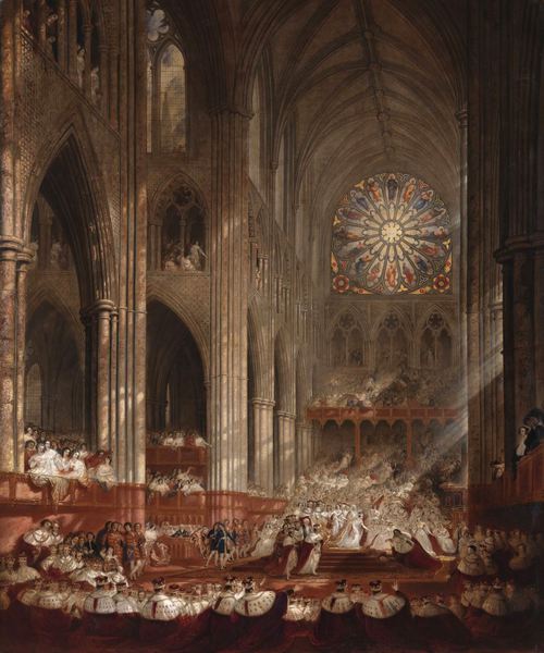 The Coronation of Queen Victoria. The painting by John Martin