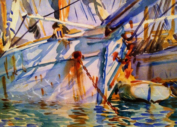 Levantine Port. The painting by John Singer Sargent