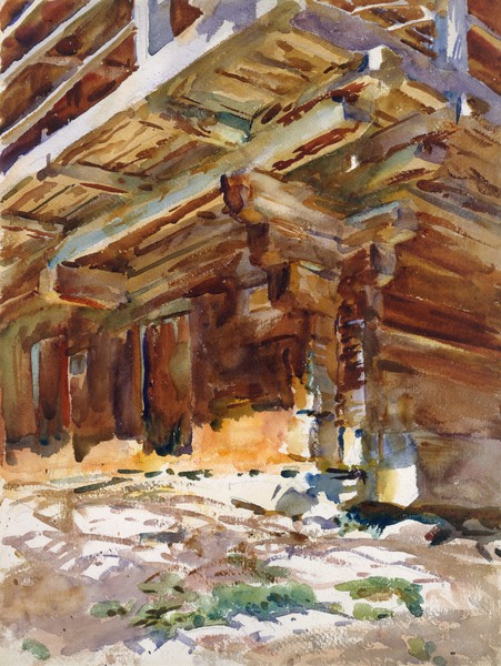 The Abries. The painting by John Singer Sargent