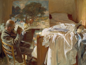 John Singer Sargent, An Artist in His Studio, Painting on canvas
