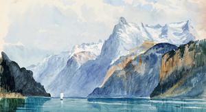 John Singer Sargent, Bay of Uri, Brunnen, Painting on canvas