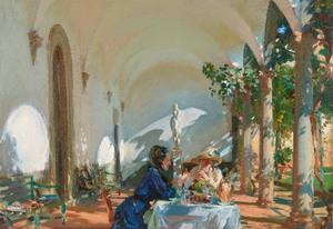 Famous paintings of Cafe Dining: Breakfast in the Loggia