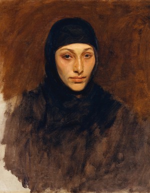 John Singer Sargent, Egyptian Woman, Painting on canvas