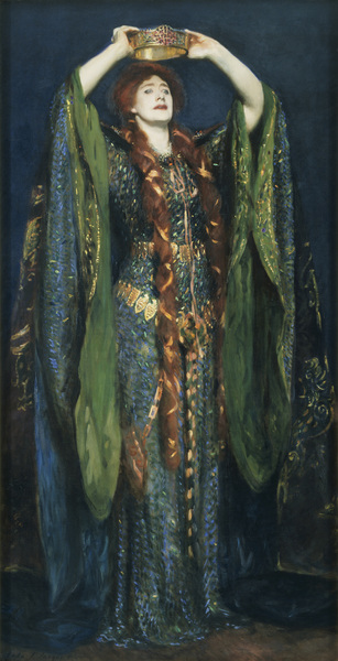 Ellen Terry as Lady Macbeth. The painting by John Singer Sargent