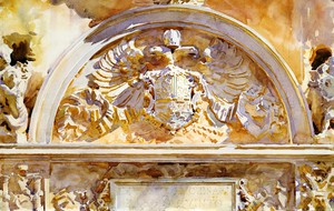 John Singer Sargent, Escutcheon of Charles V of Spain, Painting on canvas