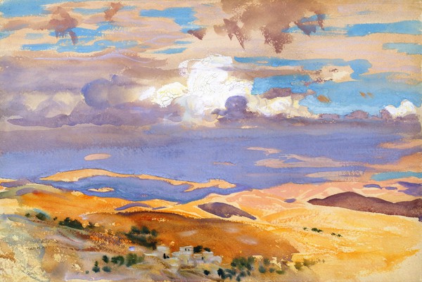 From Jerusalem. The painting by John Singer Sargent