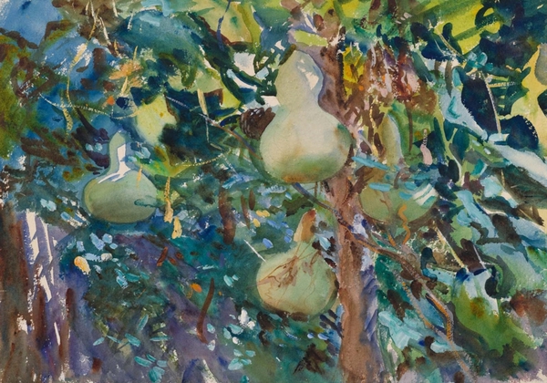 Gourds. The painting by John Singer Sargent