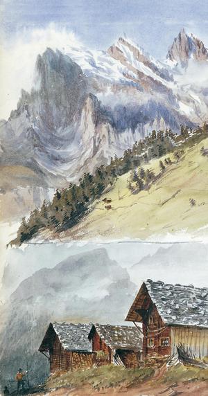 John Singer Sargent, Gspaltenhorn, Murren, Painting on canvas