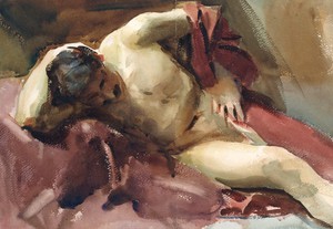 John Singer Sargent, Italian Model, Painting on canvas