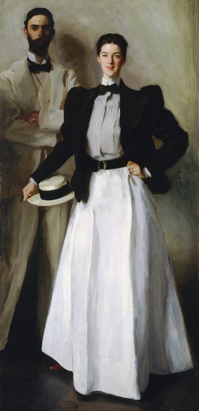 Mr. and Mrs. I. N. Phelps Stokes. The painting by John Singer Sargent