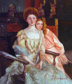 Famous paintings of Mother and Child: Mrs. Fiske Warren And Her Daughter Rachel