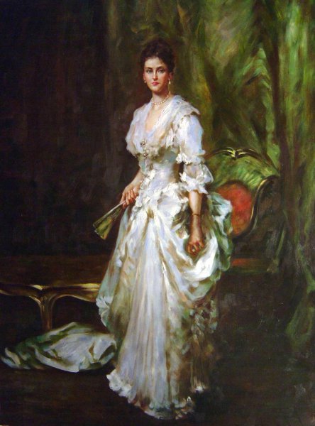 Mrs. Henry White. The painting by John Singer Sargent