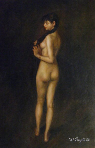 Nude Egyptian Girl. The painting by John Singer Sargent