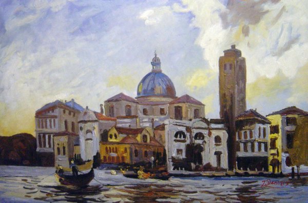 Palazzo Labia And San Geremia, Venice. The painting by John Singer Sargent