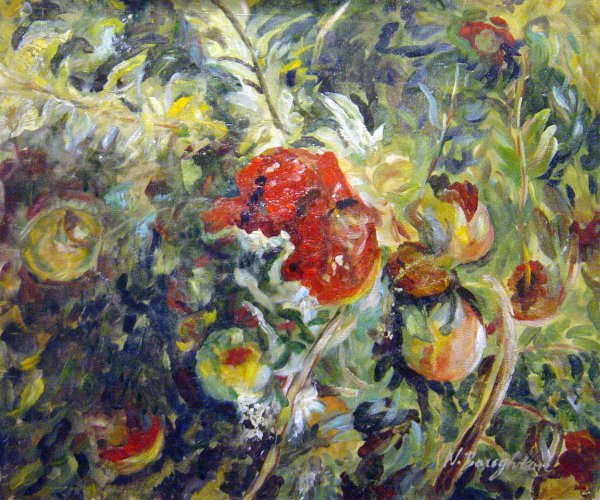 Pomegranates. The painting by John Singer Sargent