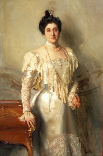 Portrait of Mrs. Asher B. Wertheimer. The painting by John Singer Sargent