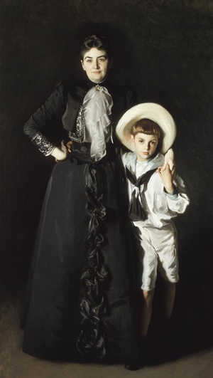 Famous paintings of Mother and Child: Portrait of Mrs. Edward L. Davis and Her Son, Livingston Davis
