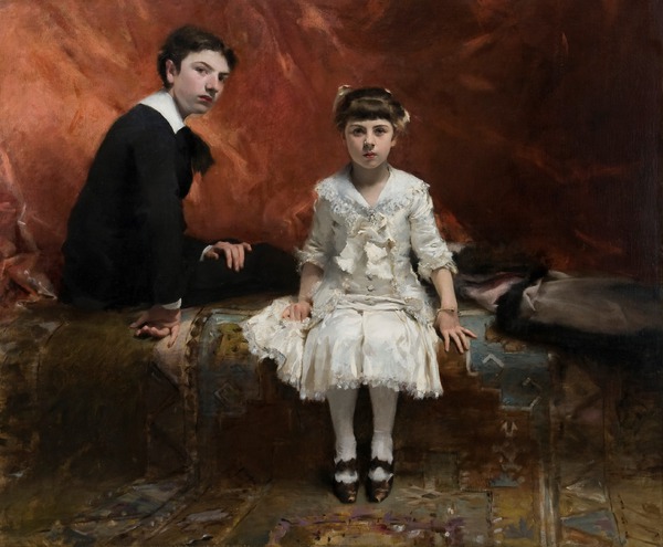 Portraits of Edouard and Marie (Edouard and Marie-Louise Pailleron). The painting by John Singer Sargent