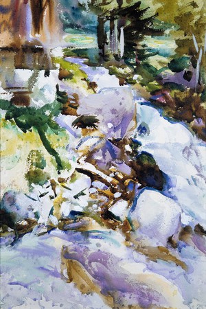 John Singer Sargent, Rushing Brook, Painting on canvas