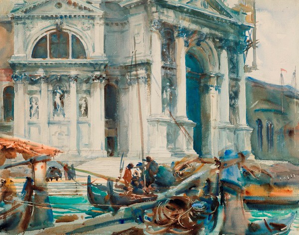 Santa Maria della Salute. The painting by John Singer Sargent