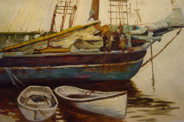 Schooner, Catherine, Somesville, Maine. The painting by John Singer Sargent