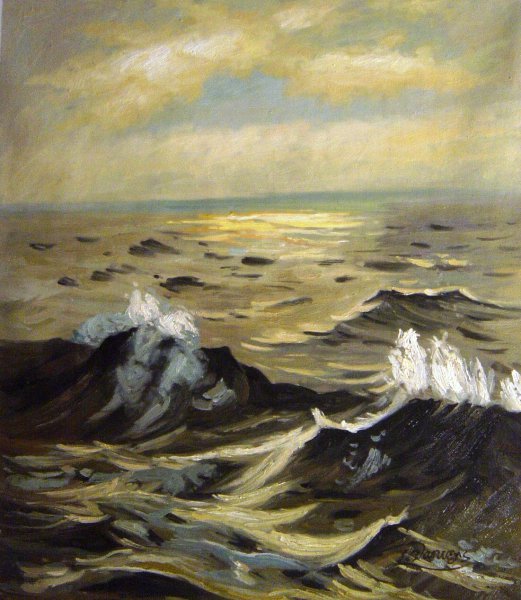 Seascape. The painting by John Singer Sargent