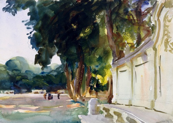 Spanish Midday, Aranjuez. The painting by John Singer Sargent