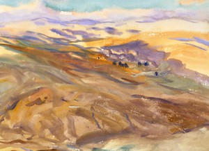 John Singer Sargent, Sunset, Painting on canvas