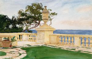 John Singer Sargent, Terrace, Vizcaya, Painting on canvas