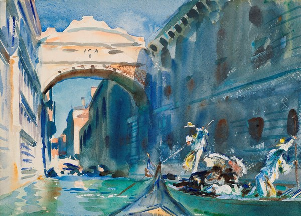 The Bridge of Sighs. The painting by John Singer Sargent